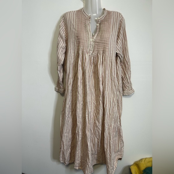 ◾️LL Bean Flannel Cotton Nightie Dress - Picture 6 of 10